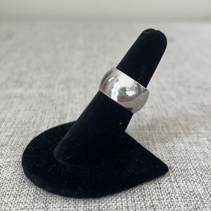 RSC stamped silver tone band